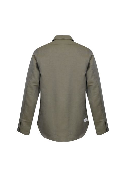 Giacca con tasche Freud in misto lana e lino Salvia Nine in the morning | 9SS26 EF20SALVIA